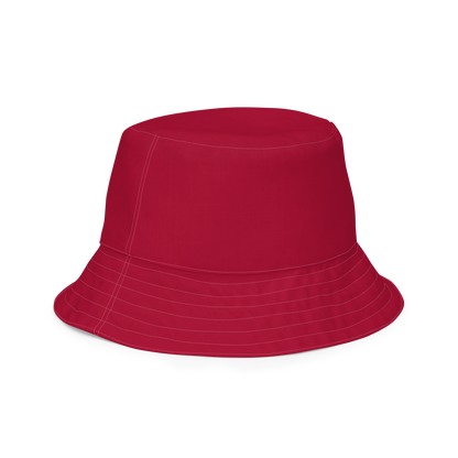 Michigan Upper Peninsula Bucket Hat (w/ UP Outline) | Reversible - Red