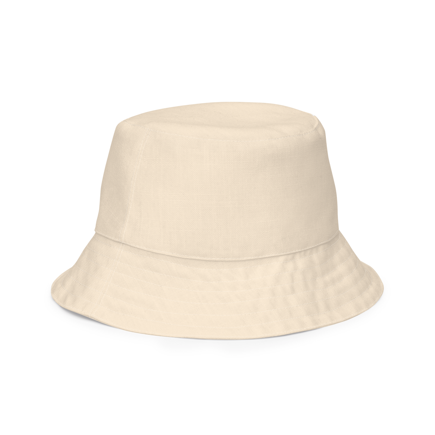 Michigan Upper Peninsula Bucket Hat (w/ Navy UP Outline) | Reversible - Champagne White