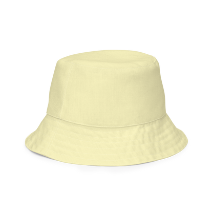 Michigan Upper Peninsula Bucket Hat (w/ Navy UP Outline) | Reversible - Canary Yellow