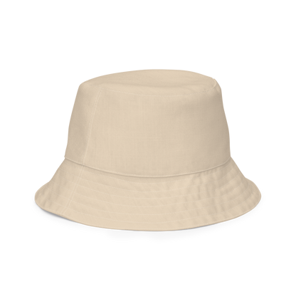 Michigan Upper Peninsula Bucket Hat (w/ Navy UP Outline) | Reversible - Canvas Color