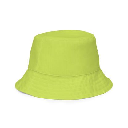 Michigan Upper Peninsula Bucket Hat (w/ Navy UP Outline) | Reversible - Green Gooseberry