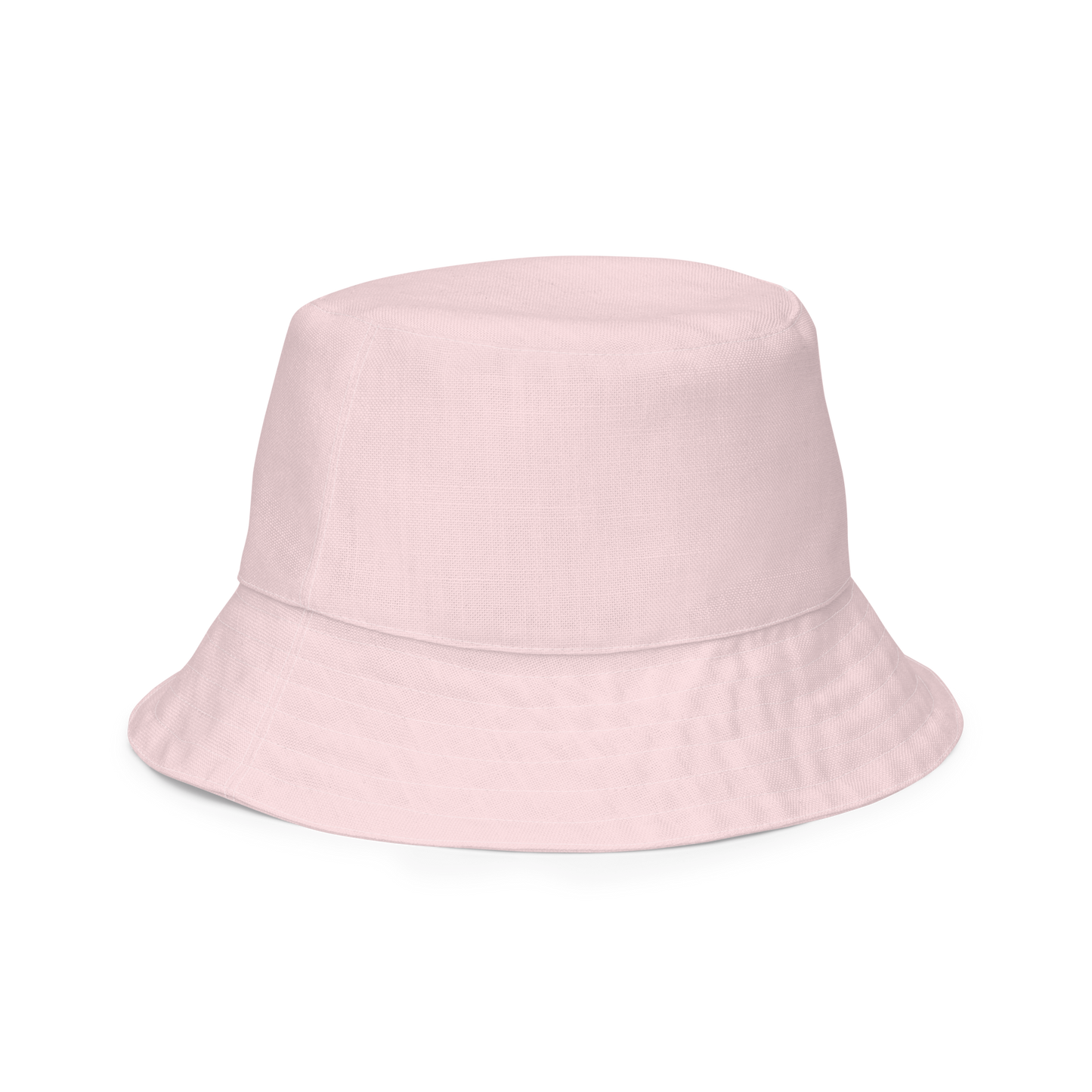 Michigan Upper Peninsula Bucket Hat (w/ Navy UP Outline) | Reversible - Pale Pink