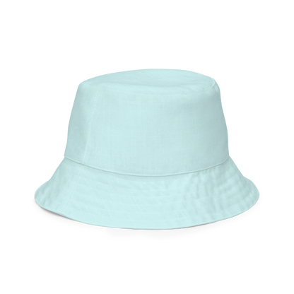 Michigan Upper Peninsula Bucket Hat (w/ Navy UP Outline) | Reversible - Cyan