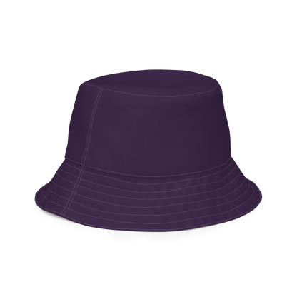 Michigan Upper Peninsula Bucket Hat (w/ UP Outline) | Reversible - Blackcurrant Color