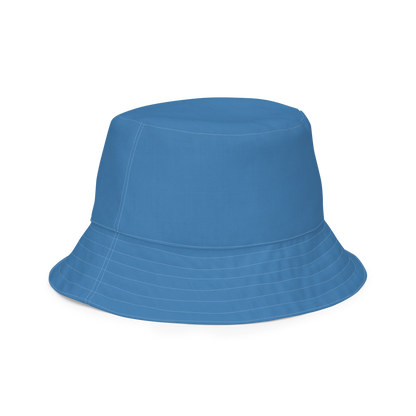 Michigan Upper Peninsula Bucket Hat (w/ UP Outline) | Reversible - Lake Superior Blue