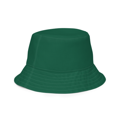 Michigan Upper Peninsula Bucket Hat (w/ Gold UP Outline) | Reversible - Green