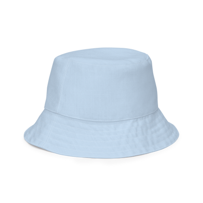 Michigan Upper Peninsula Bucket Hat (w/ Pink UP Outline) | Reversible - Baby Blue