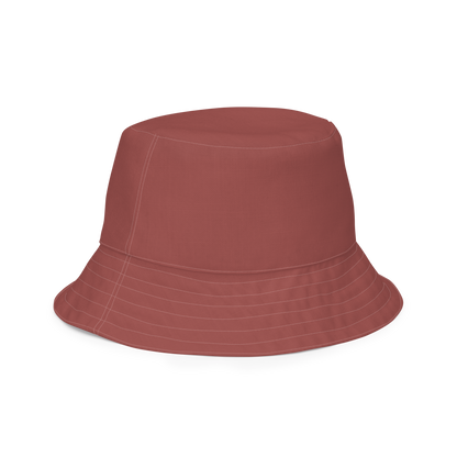 Michigan Upper Peninsula Bucket Hat (w/ Copper UP Outline) | Reversible - Ore Dock Red