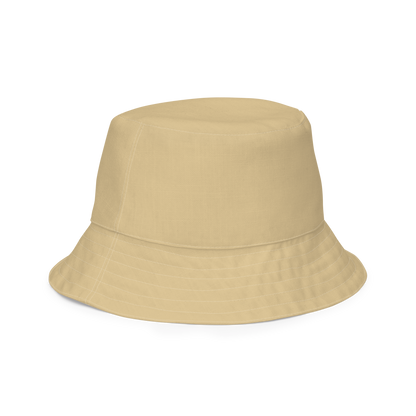 Michigan Upper Peninsula Bucket Hat (w/ Army Green UP Outline) | Reversible - Maple Color