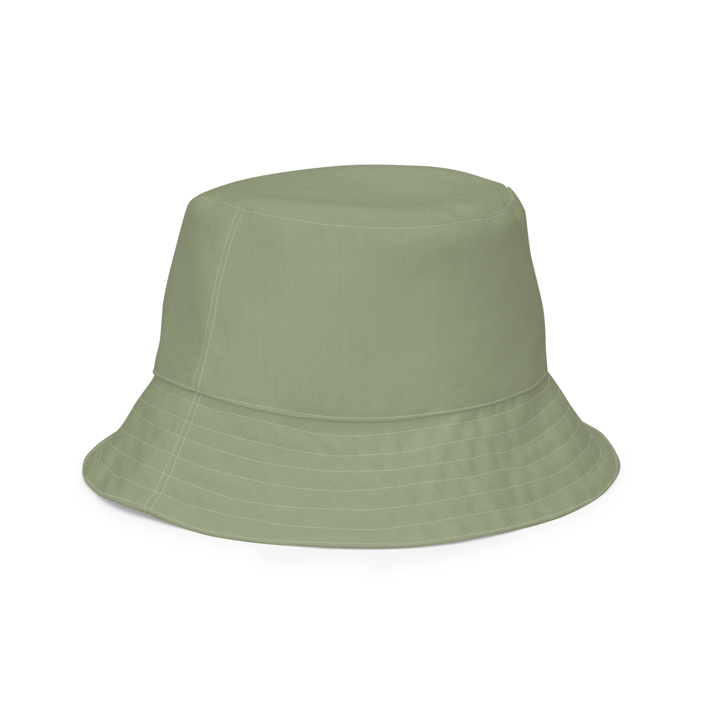 Detroit Bucket Hat (w/ Army Green 'Old French D') | Reversible - Beachgrass Green