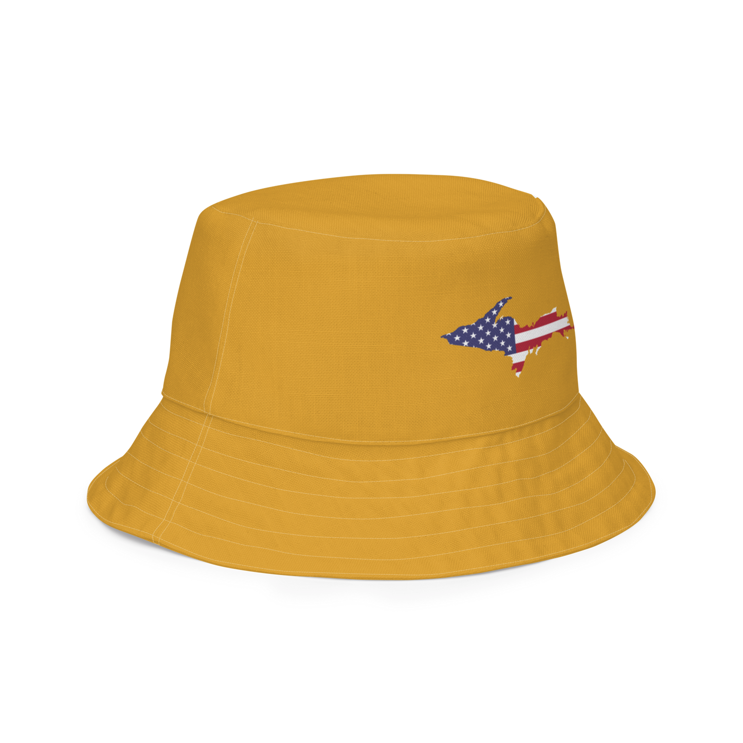 Michigan Upper Peninsula Bucket Hat (Patriot Edition) | Reversible - Gold