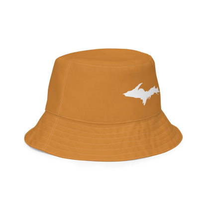 Michigan Upper Peninsula Bucket Hat (w/ UP Outline) | Reversible - Bronze