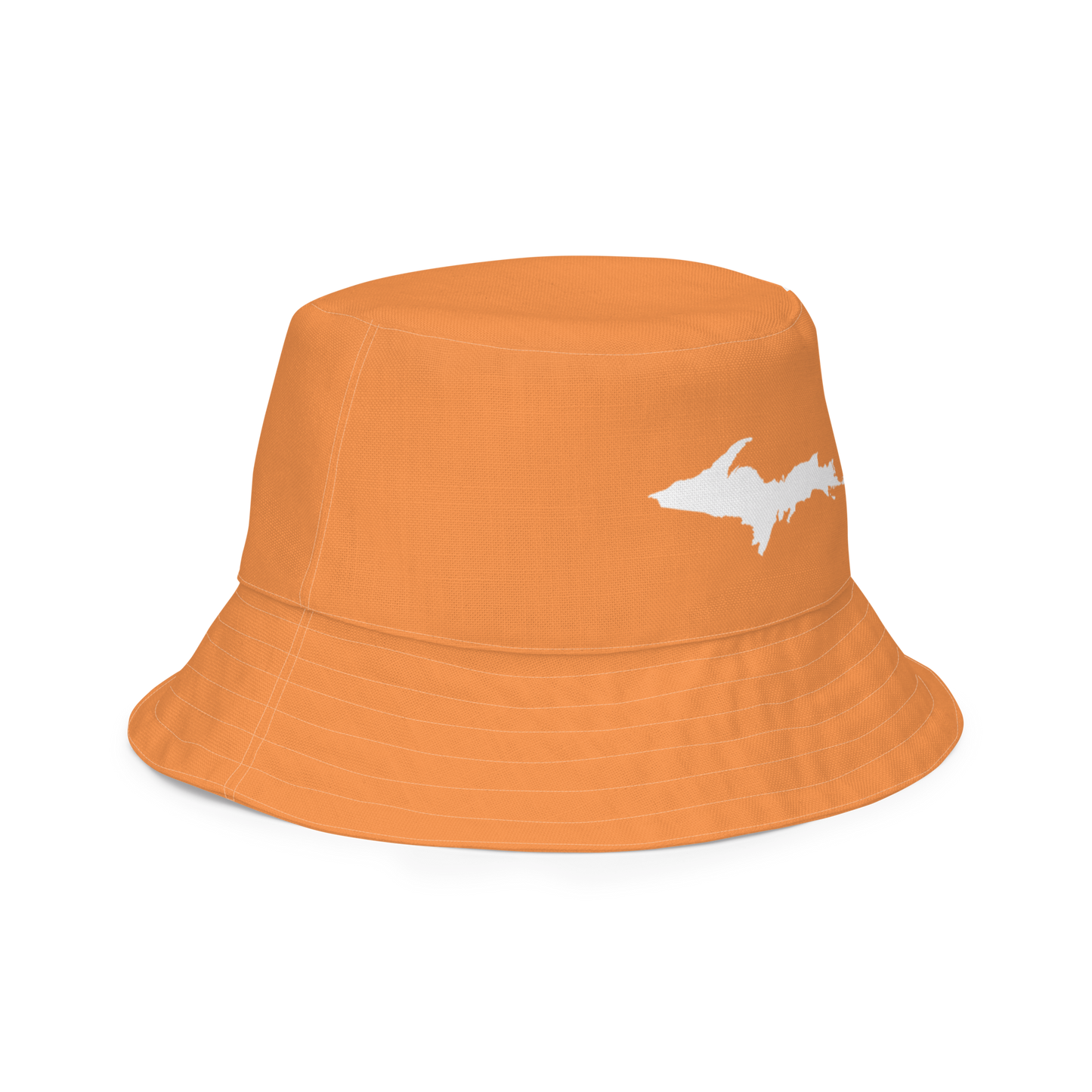 Michigan Upper Peninsula Bucket Hat (w/ UP Outline) | Reversible - Orange