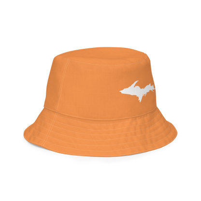 Michigan Upper Peninsula Bucket Hat (w/ UP Outline) | Reversible - Orange