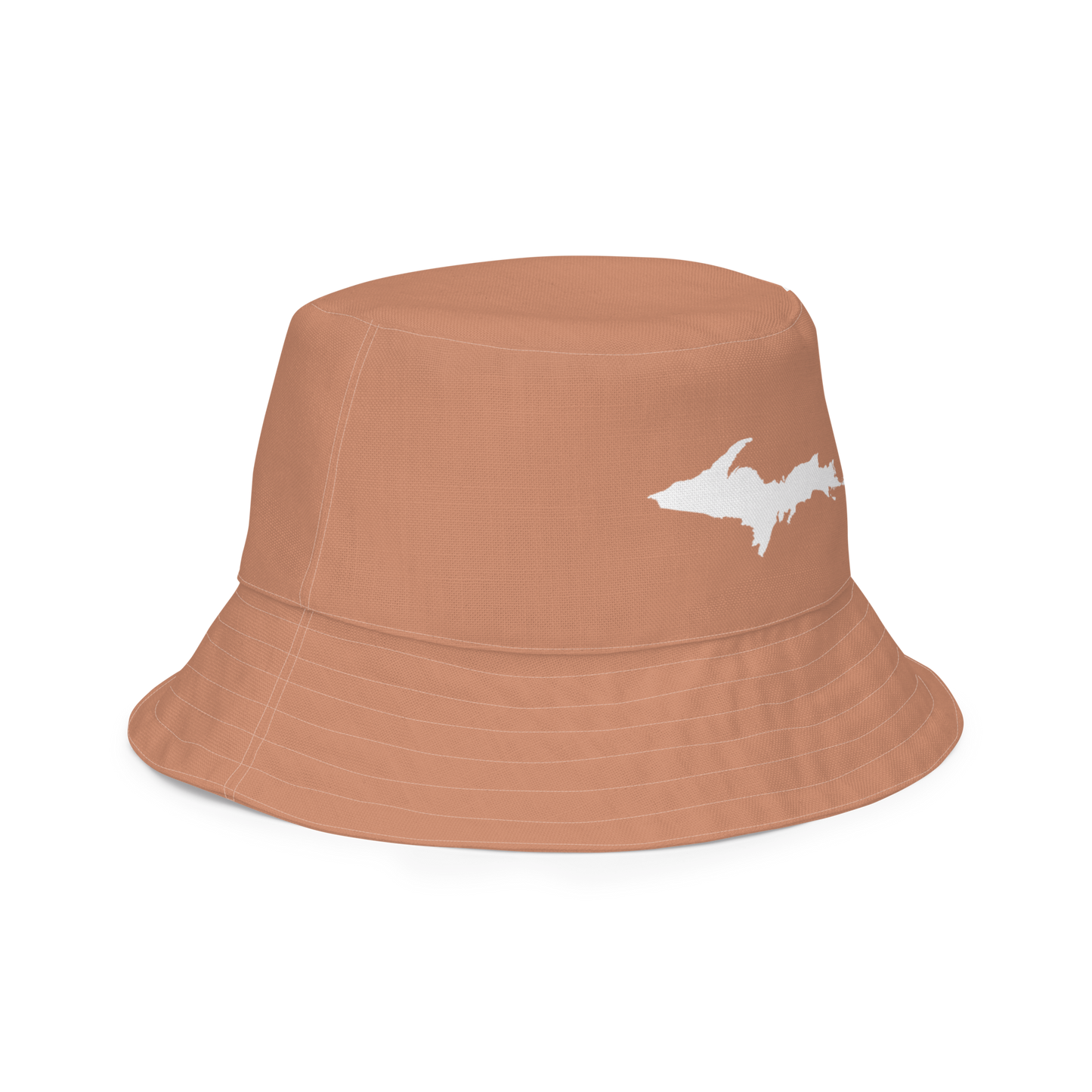 Michigan Upper Peninsula Bucket Hat (w/  UP Outline) | Reversible - Copper Color