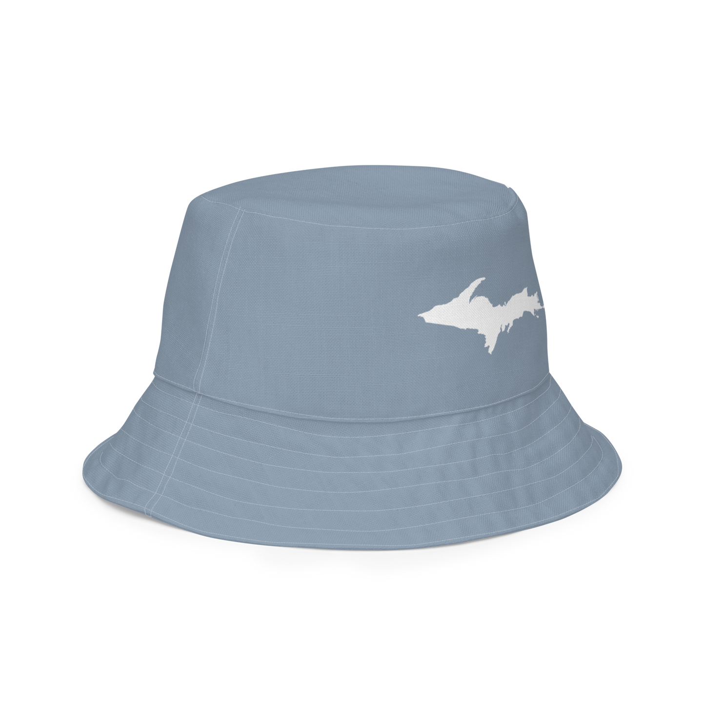 Michigan Upper Peninsula Bucket Hat (w/ UP Outline) | Reversible - B--24 Liberator Grey