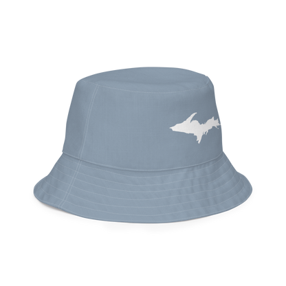 Michigan Upper Peninsula Bucket Hat (w/ UP Outline) | Reversible - B--24 Liberator Grey