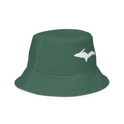 Michigan Upper Peninsula Bucket Hat (w/ UP Outline) | Reversible - Ginger Ale Green