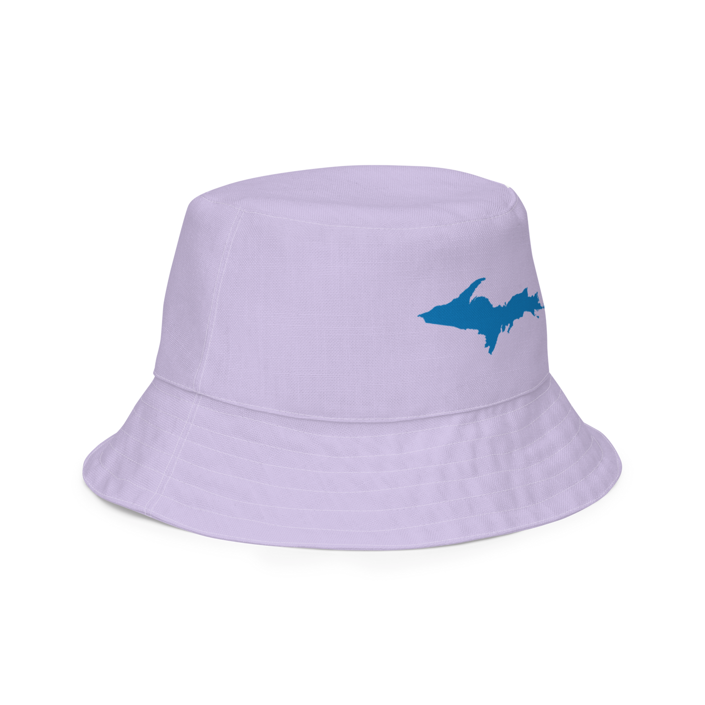 Michigan Upper Peninsula Bucket Hat (w/ Azure UP Outline) | Reversible - Lavender