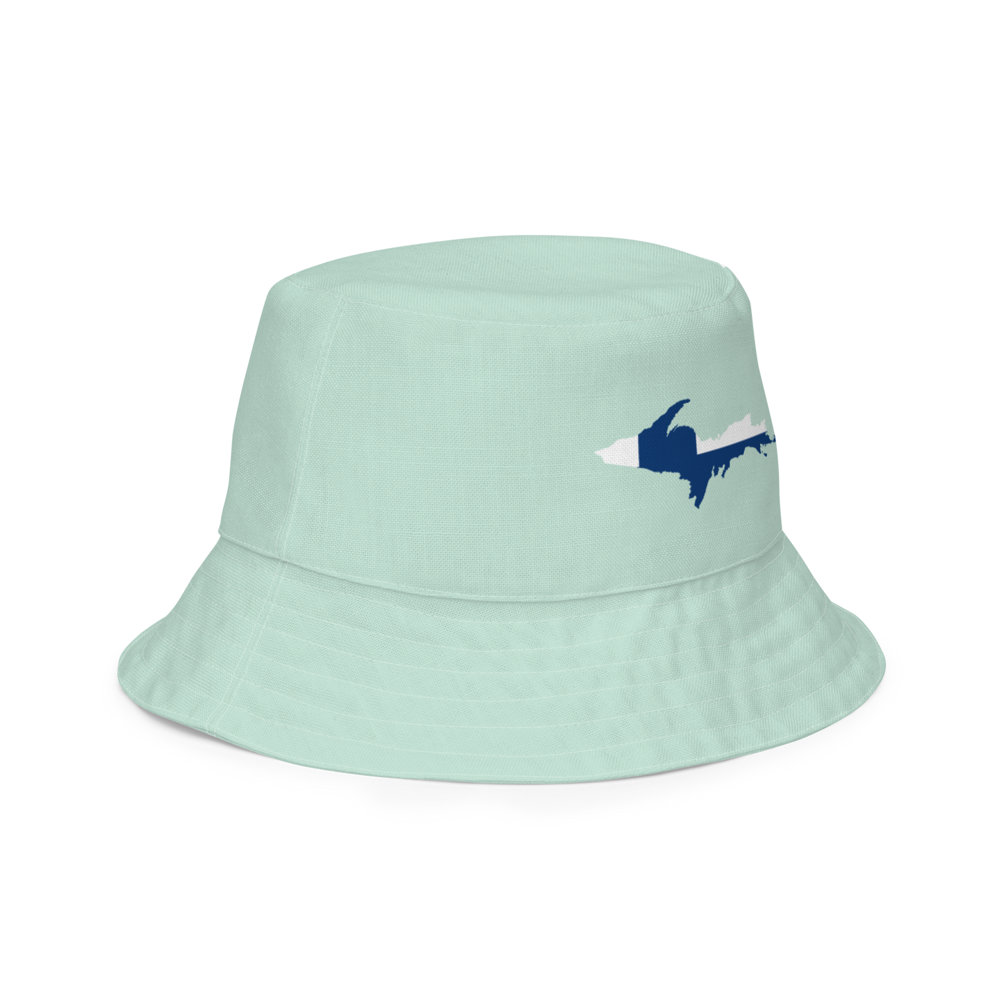 Michigan Upper Peninsula Bucket Hat (w/ UP Finland Flag) | Reversible - Sea Green