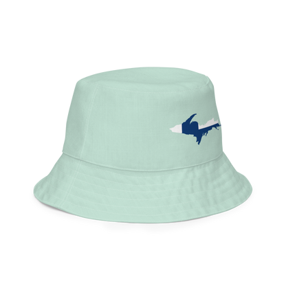 Michigan Upper Peninsula Bucket Hat (w/ UP Finland Flag) | Reversible - Sea Green