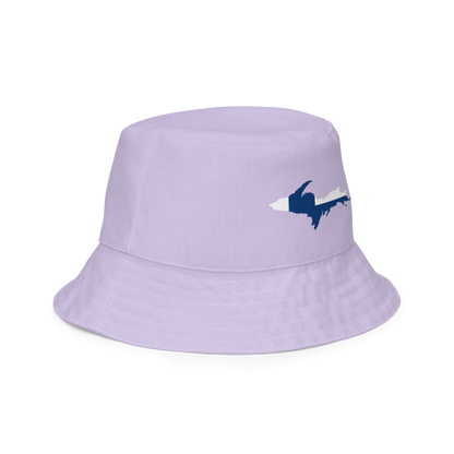 Michigan Upper Peninsula Bucket Hat (w/ UP Finland Flag) | Reversible - Lavender