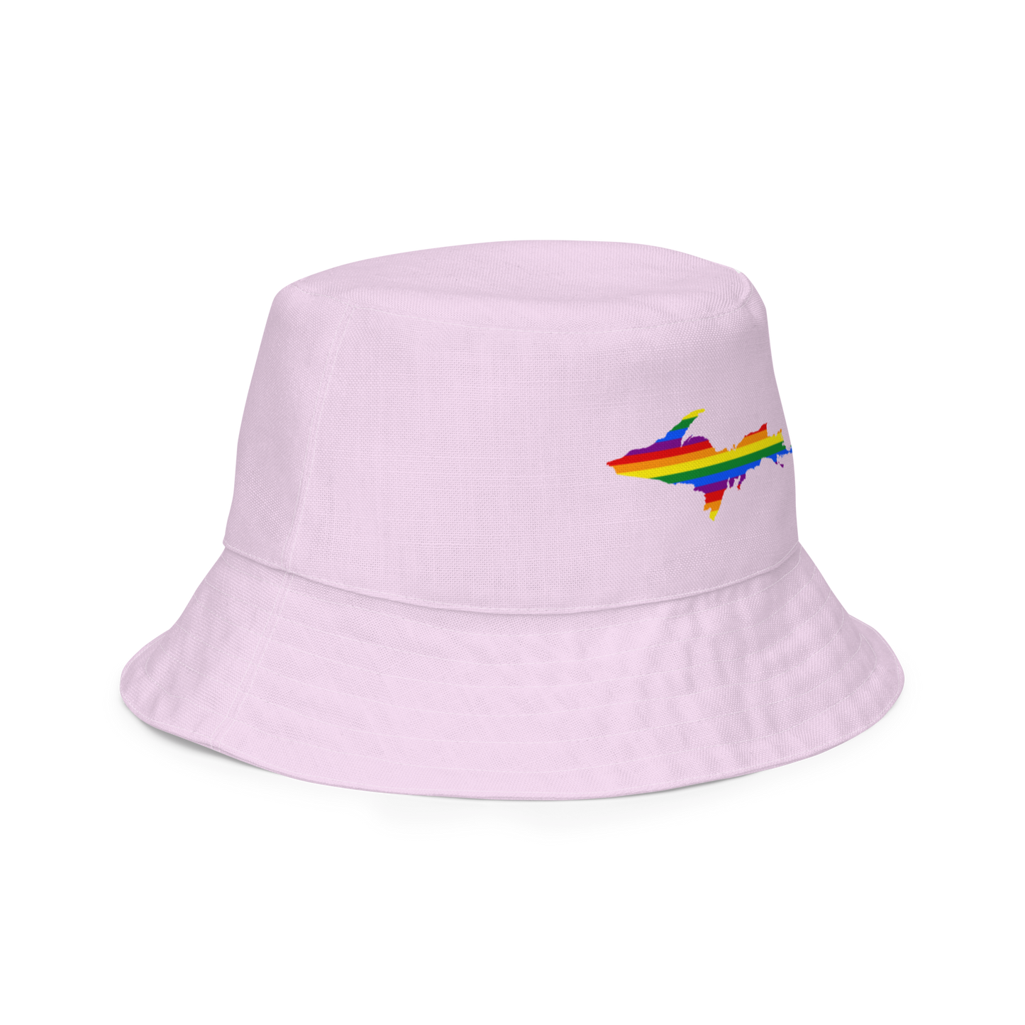 Michigan Upper Peninsula Bucket Hat (w/ UP Pride Flag) | Reversible - Pale Lavender