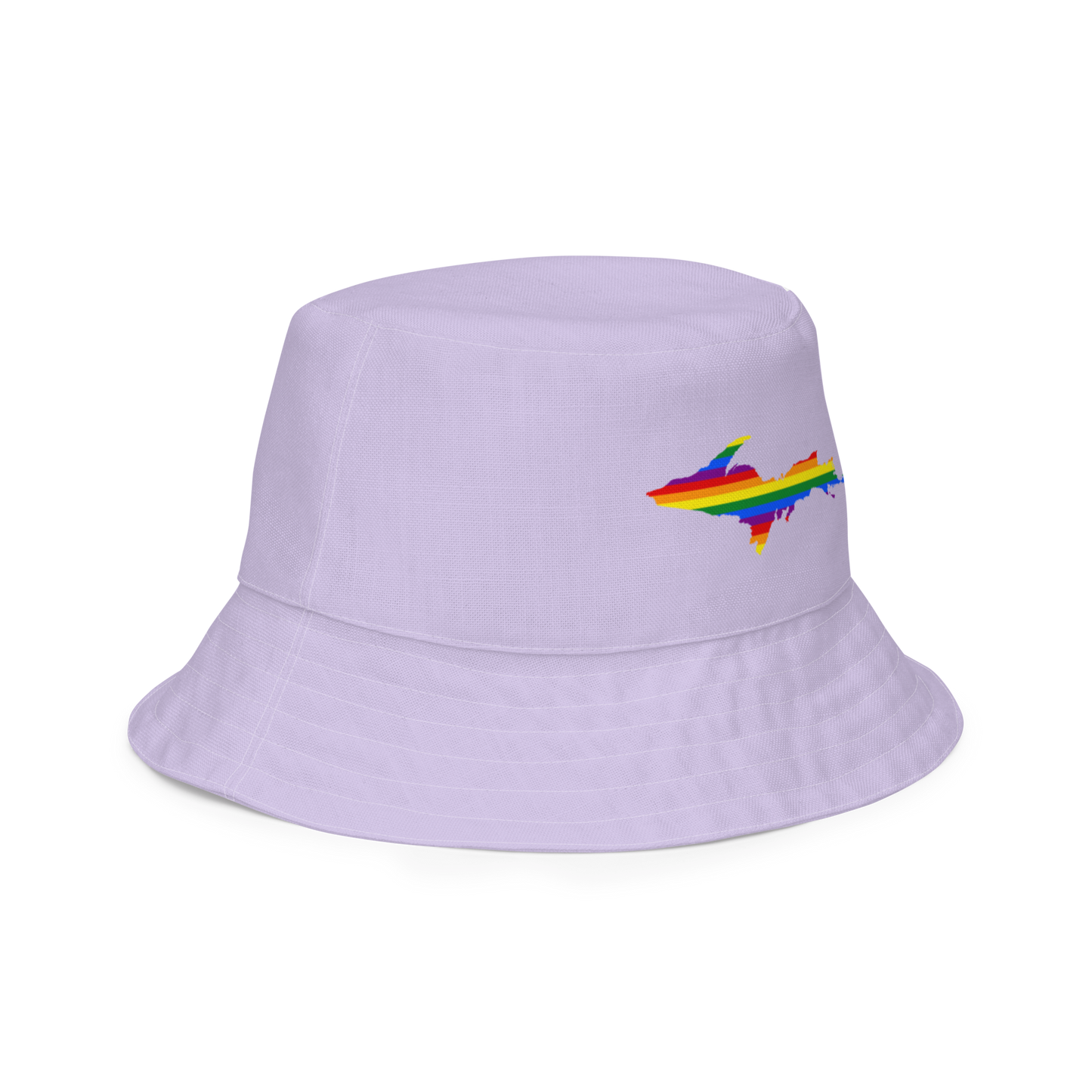 Michigan Upper Peninsula Bucket Hat (w/ UP Pride Flag) | Reversible - Lavender