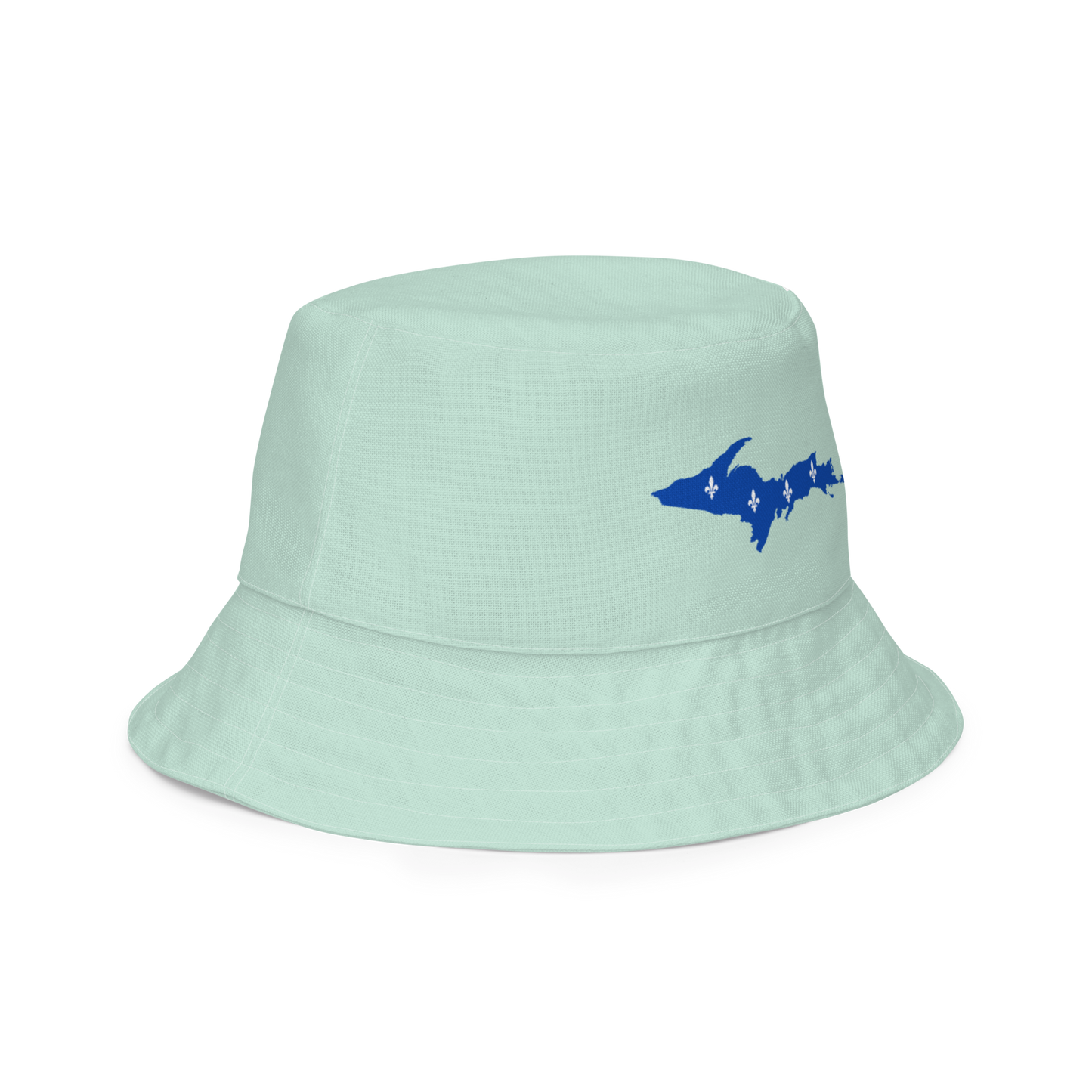 Michigan Upper Peninsula Bucket Hat (w/ UP Quebec Flag) | Reversible - Sea Green