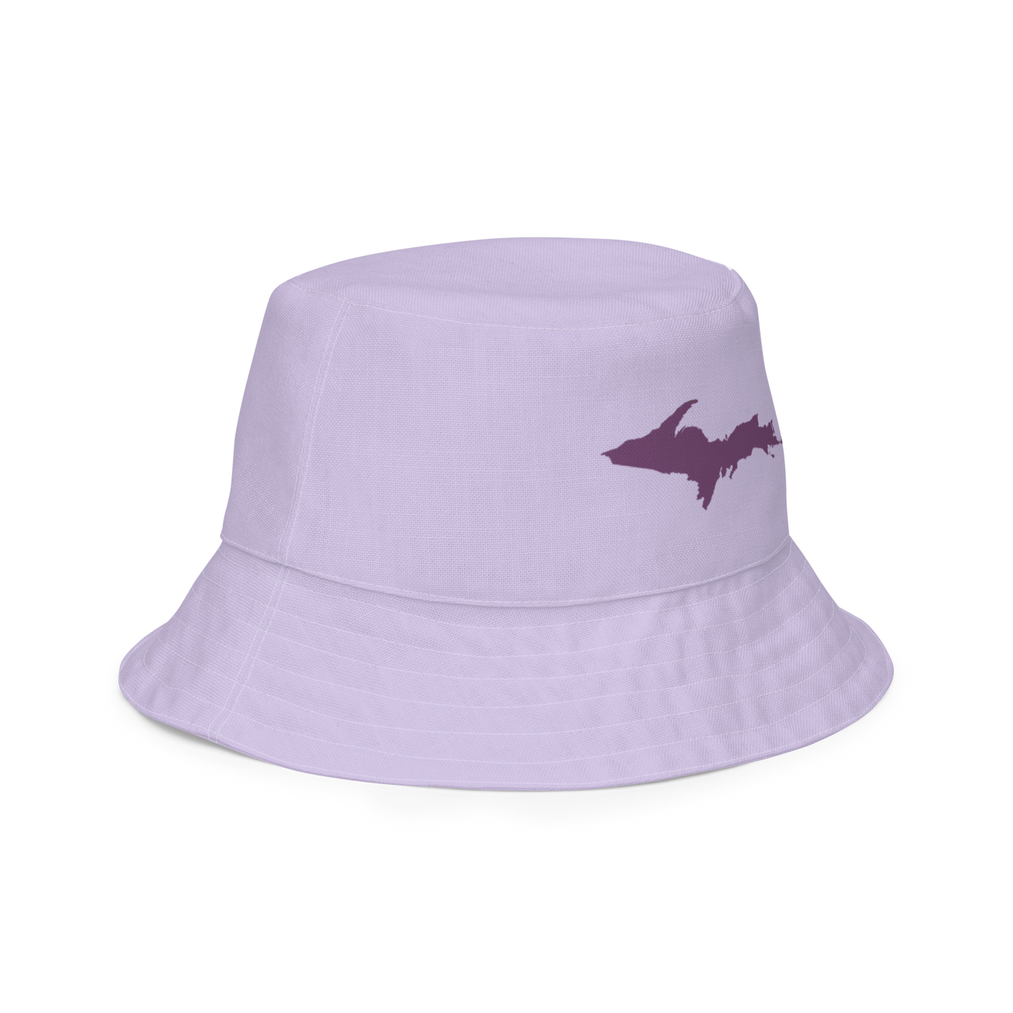 Michigan Upper Peninsula Bucket Hat (w/ Plum UP Outline) | Reversible - Lavender