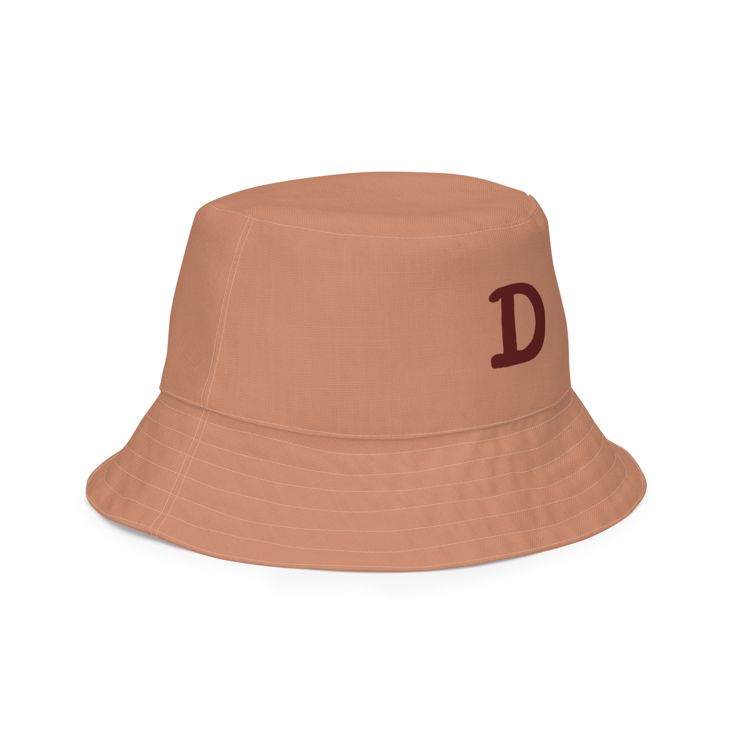 Detroit Bucket Hat (w/ Cherrywood 'Old French D') | Reversible - Copper Color