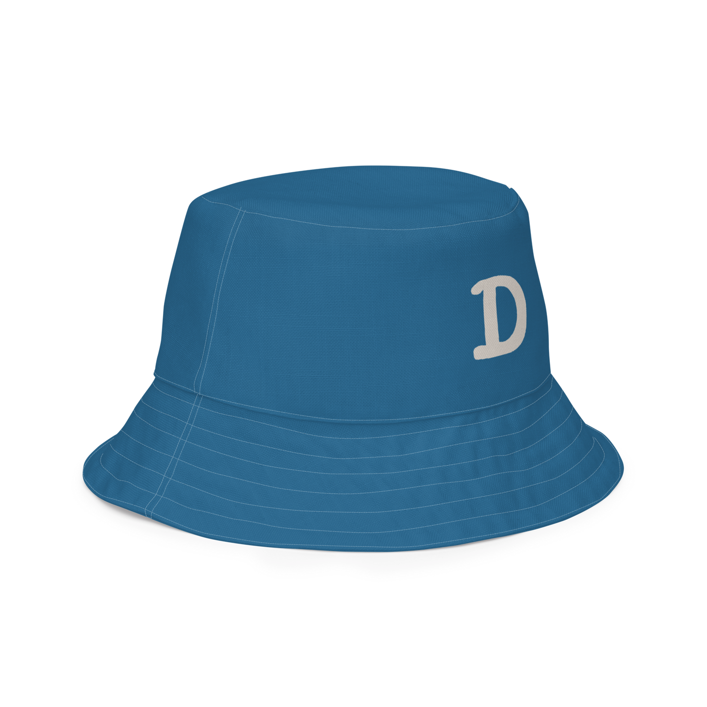 Detroit Bucket Hat (w/ 'Old French D') | Reversible - Blueberry/Canvas Color