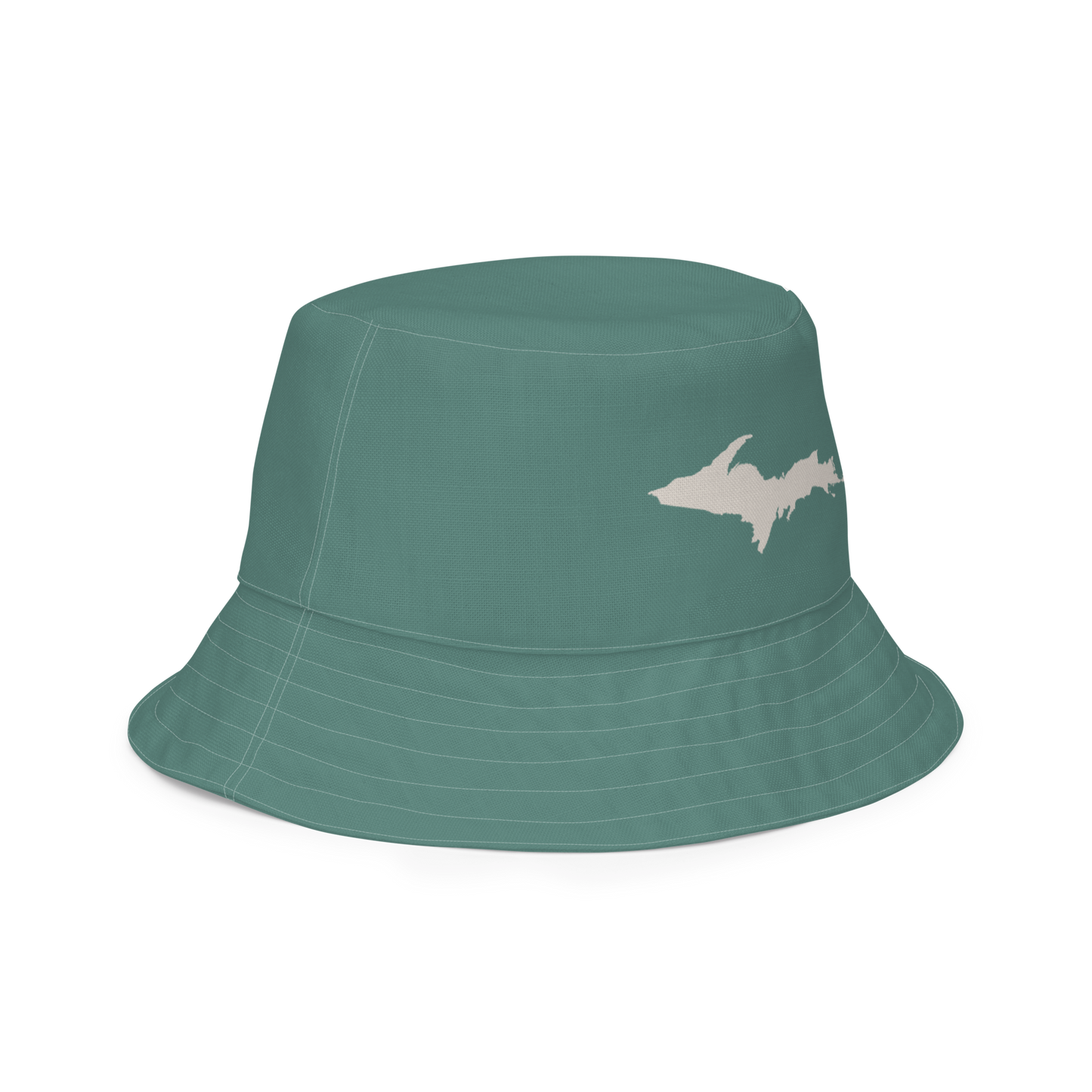 Michigan Upper Peninsula Bucket Hat | Reversible - Copper Green/Canvas Color