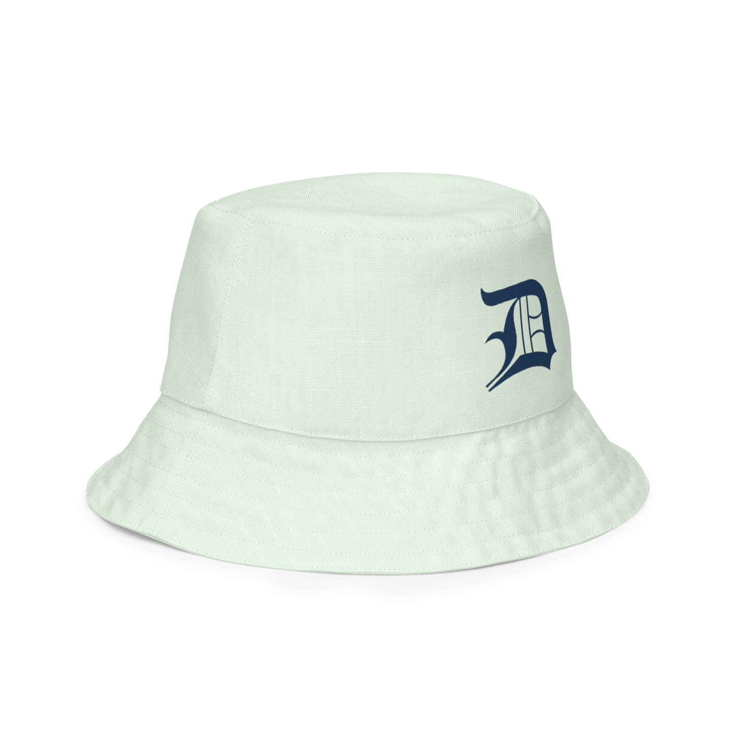 Detroit 'Old English D' Bucket Hat | Reversible - Dew Green/Canvas Color