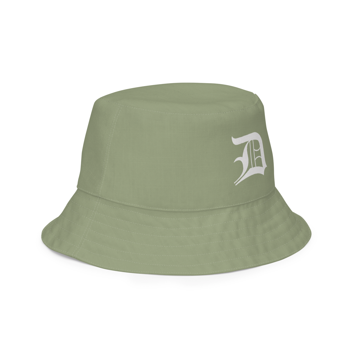 Detroit 'Old English D' Bucket Hat | Reversible - Beachgrass Green/Canvas Color