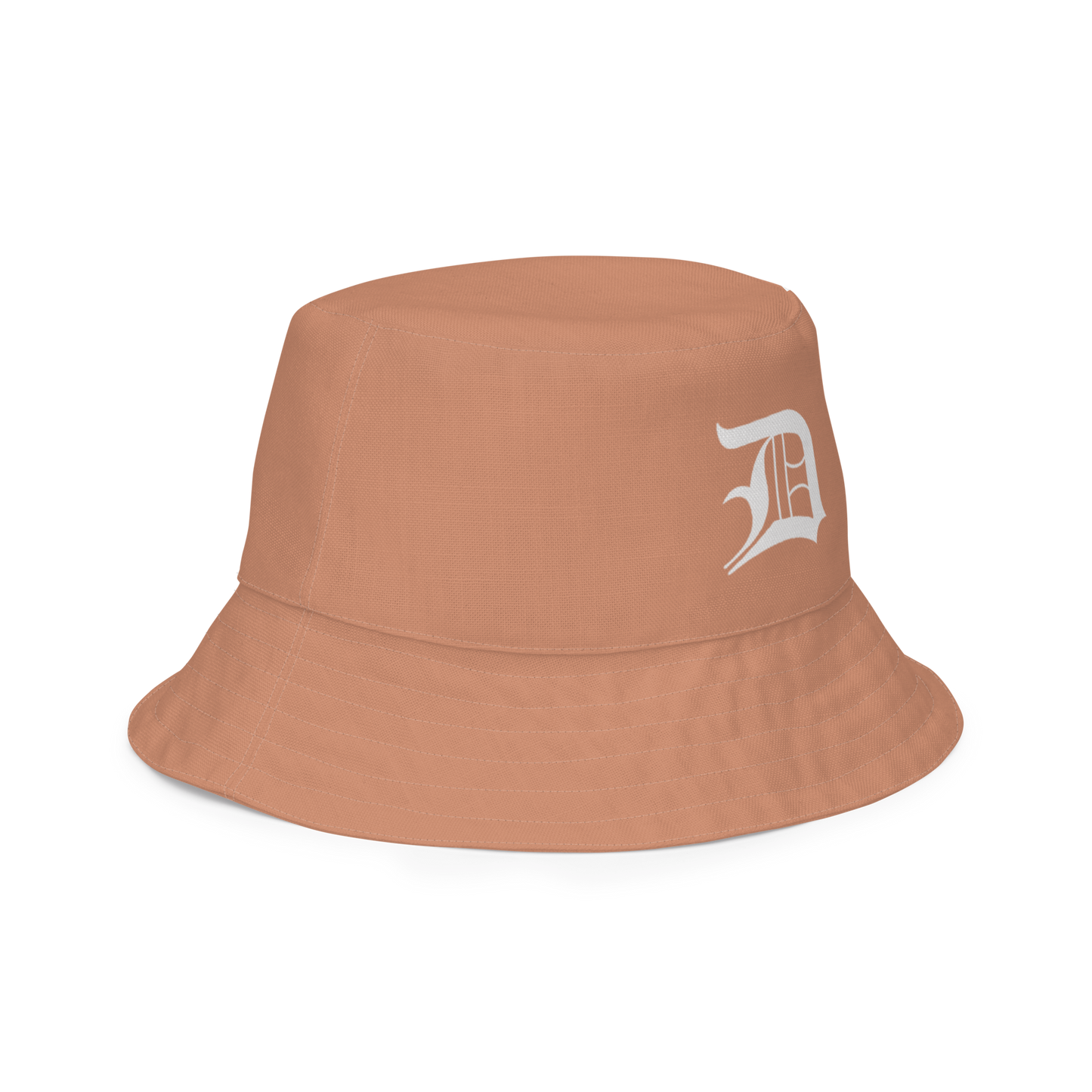 Detroit 'Old English D' Bucket Hat | Reversible - Copper Color