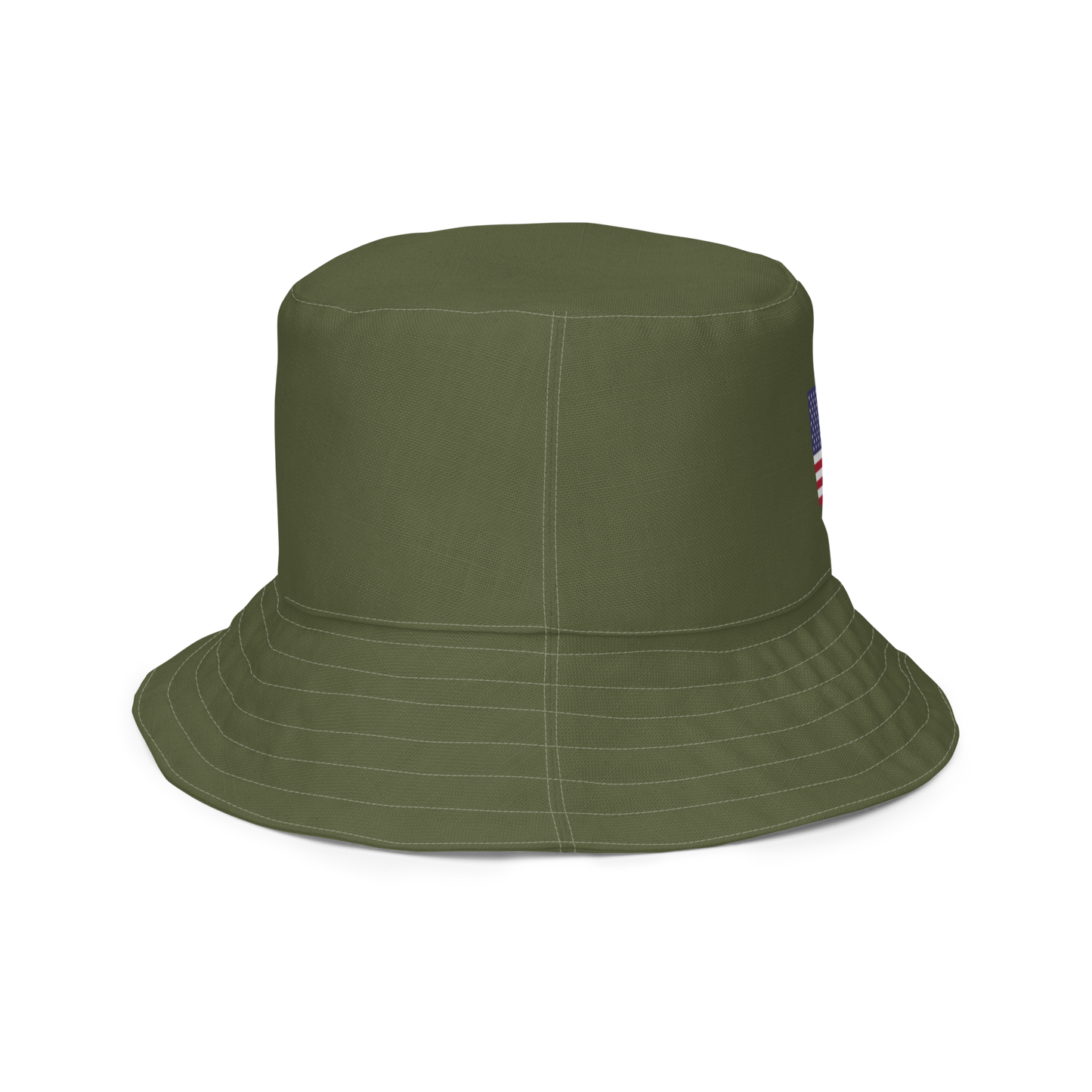 Michigan Upper Peninsula Bucket Hat (Patriot Edition) | Reversible - Army Green