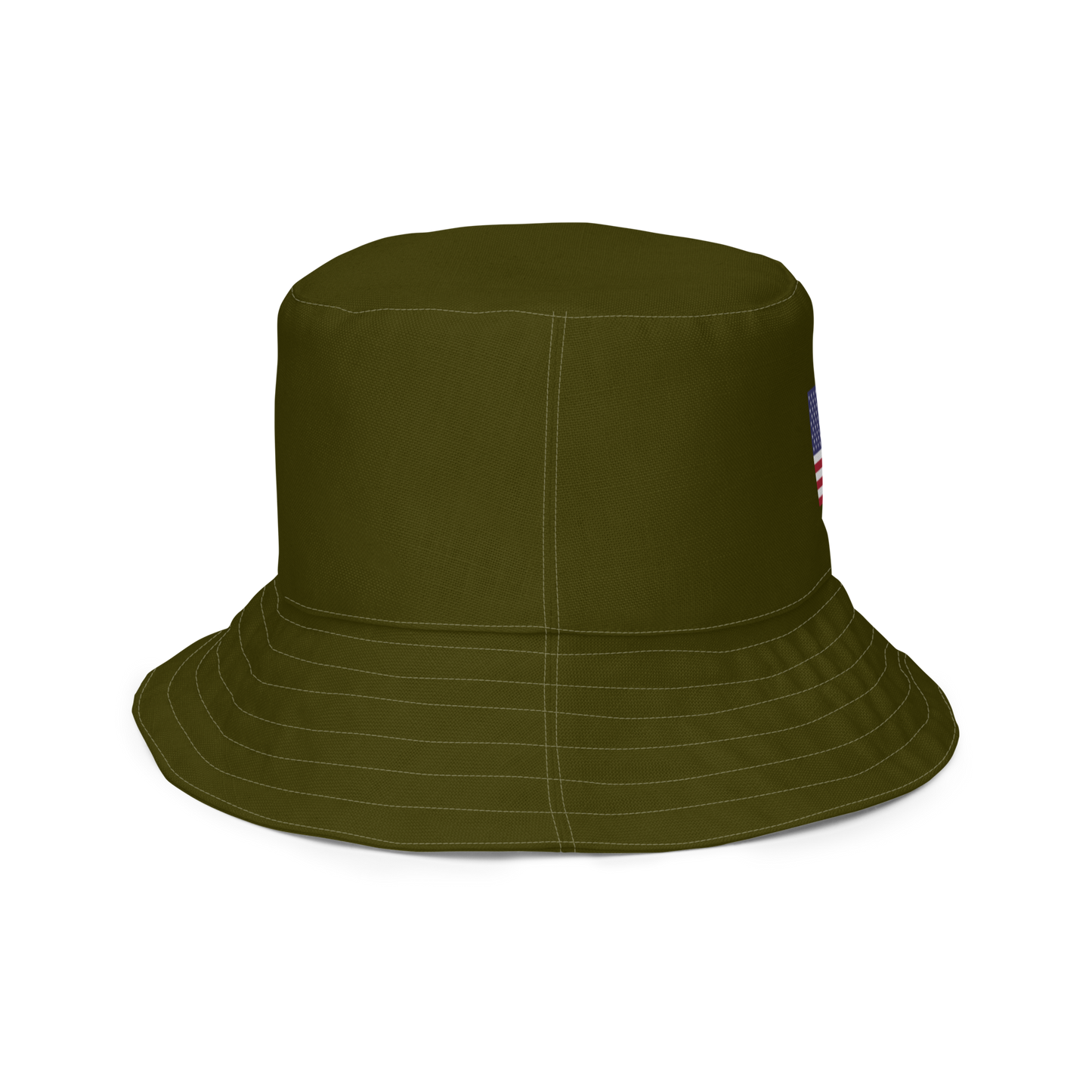 Michigan Upper Peninsula Bucket Hat (Patriot Edition) | Reversible - Military Green