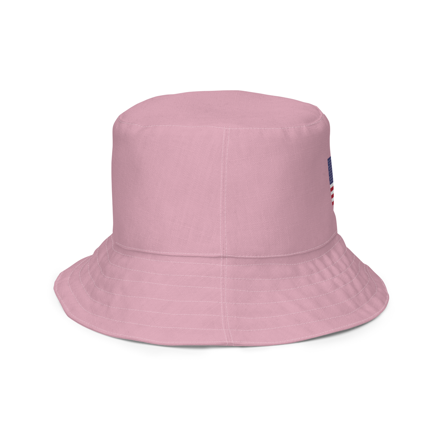 Michigan Upper Peninsula Bucket Hat (Patriot Edition) | Reversible - Pink