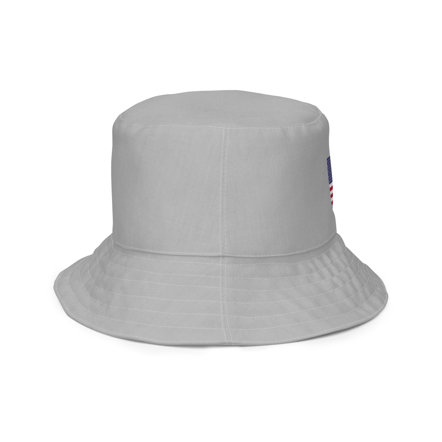 Michigan Upper Peninsula Bucket Hat (Patriot Edition) | Reversible - Silver