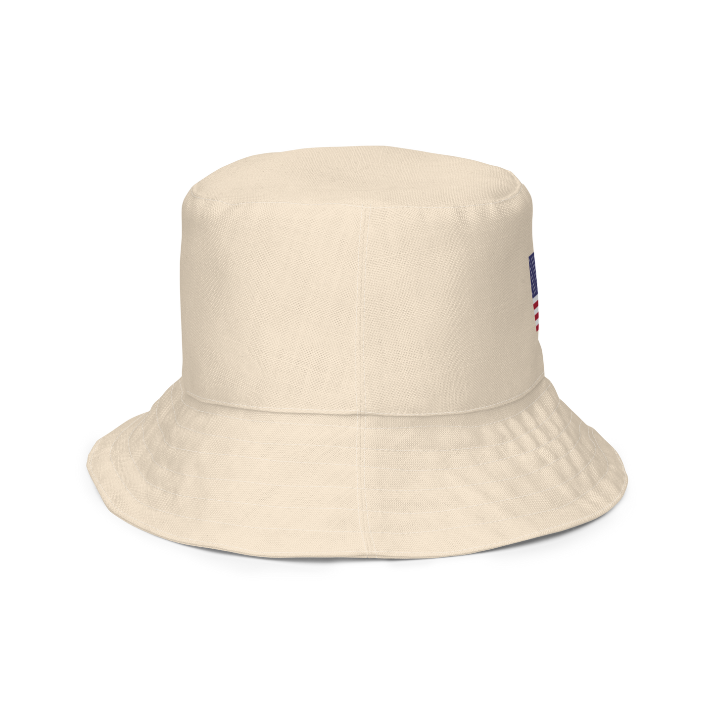 Michigan Upper Peninsula Bucket Hat (Patriot Edition) | Reversible - Champagne White