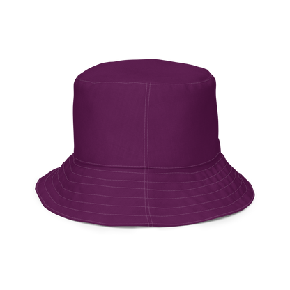 Michigan Upper Peninsula Bucket Hat (w/ UP Outline) | Reversible - Tyrian Purple