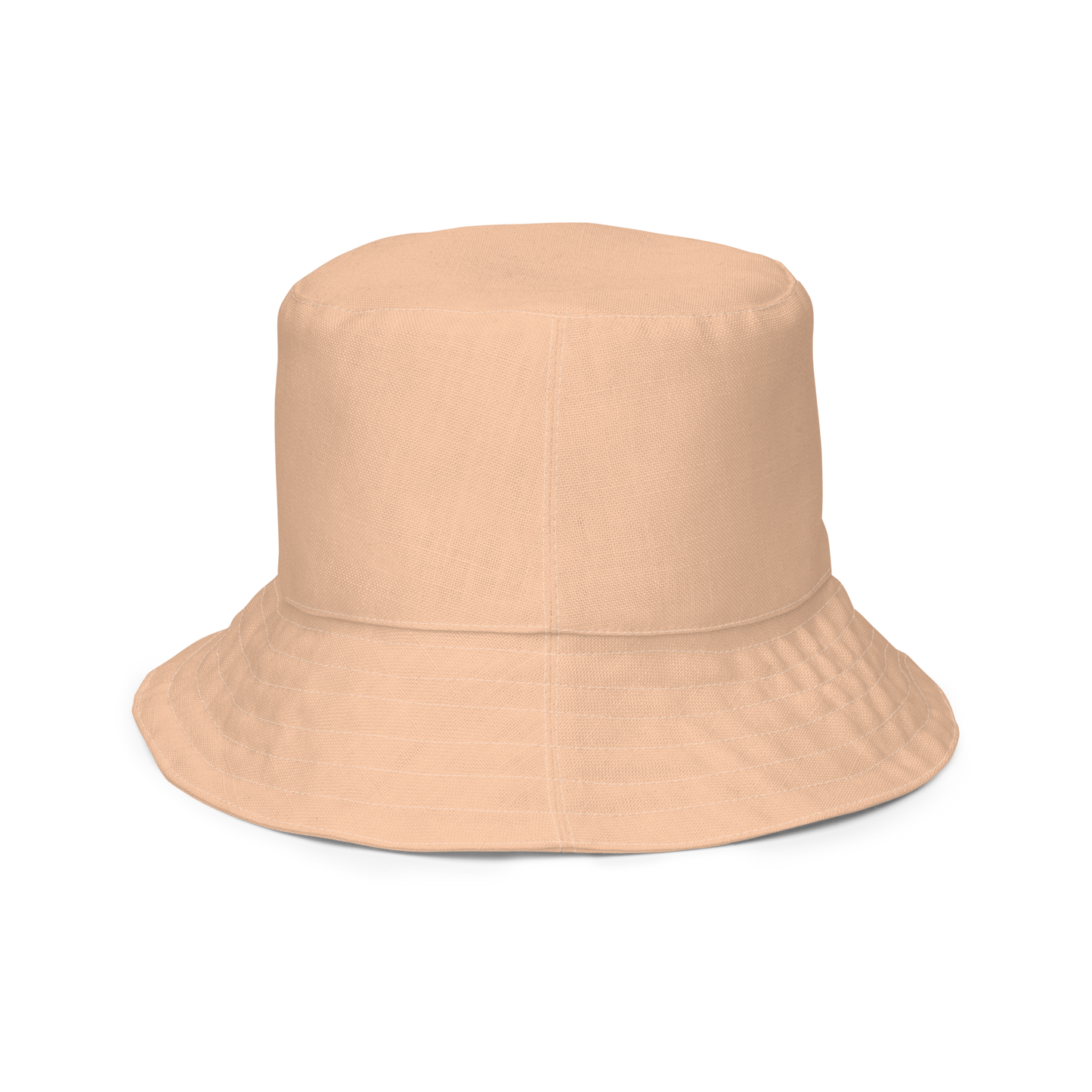 Michigan Upper Peninsula Bucket Hat (w/ UP Outline) | Reversible - Peach Color