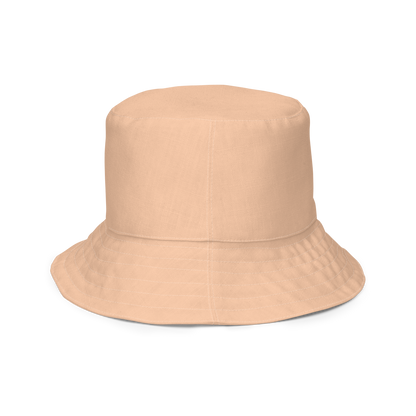 Michigan Upper Peninsula Bucket Hat (w/ UP Outline) | Reversible - Peach Color