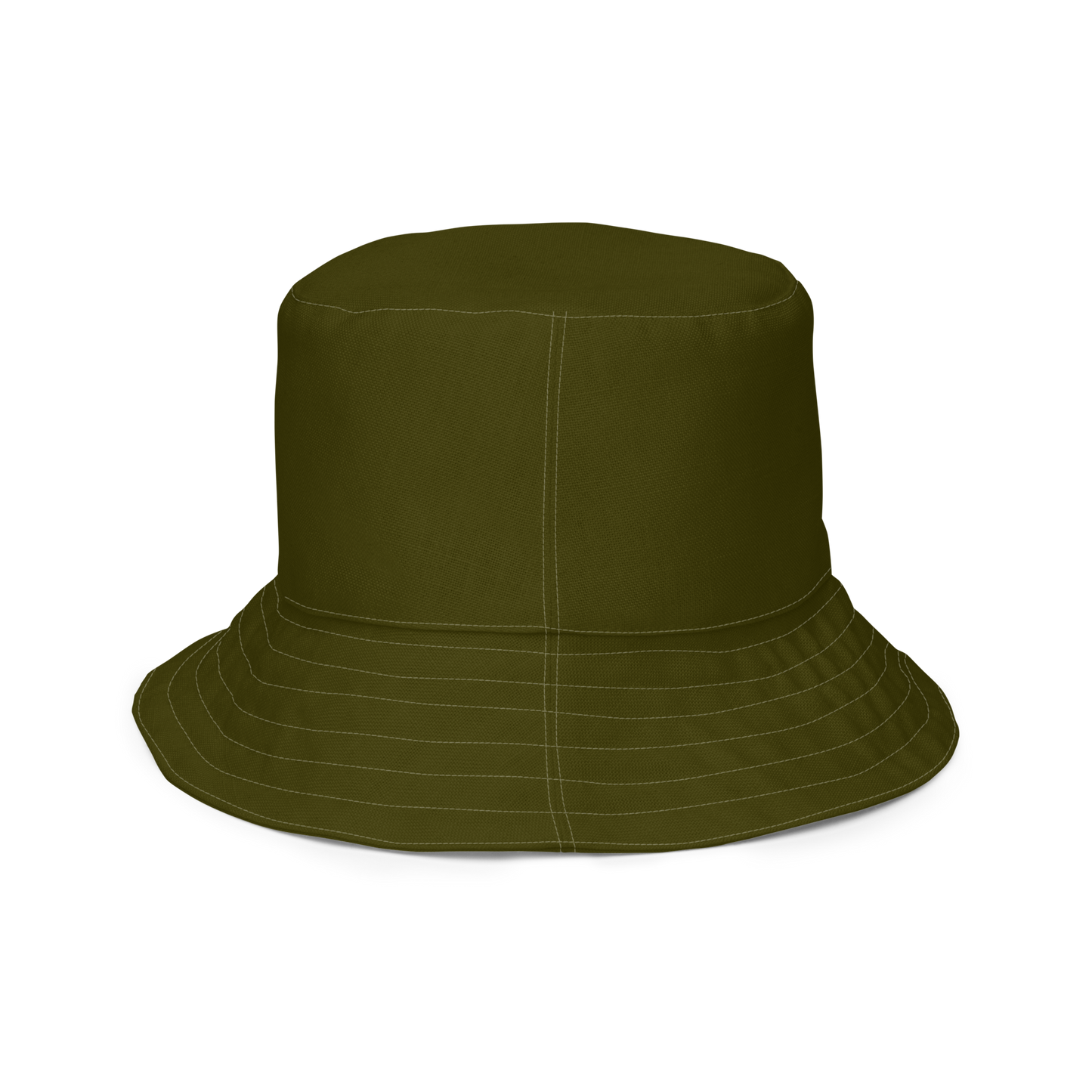 Michigan Upper Peninsula Bucket Hat (w/ UP Outline) | Reversible - Military Green