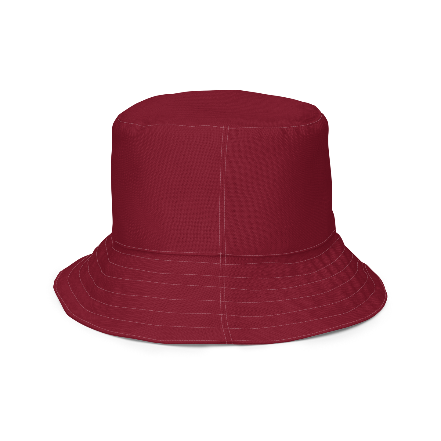 Michigan Upper Peninsula Bucket Hat (w/ UP Outline) | Reversible - Burgandy