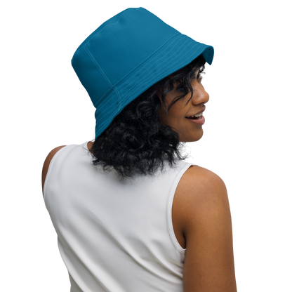 Michigan Upper Peninsula Bucket Hat (w/ UP Outline) | Reversible - Cerulean