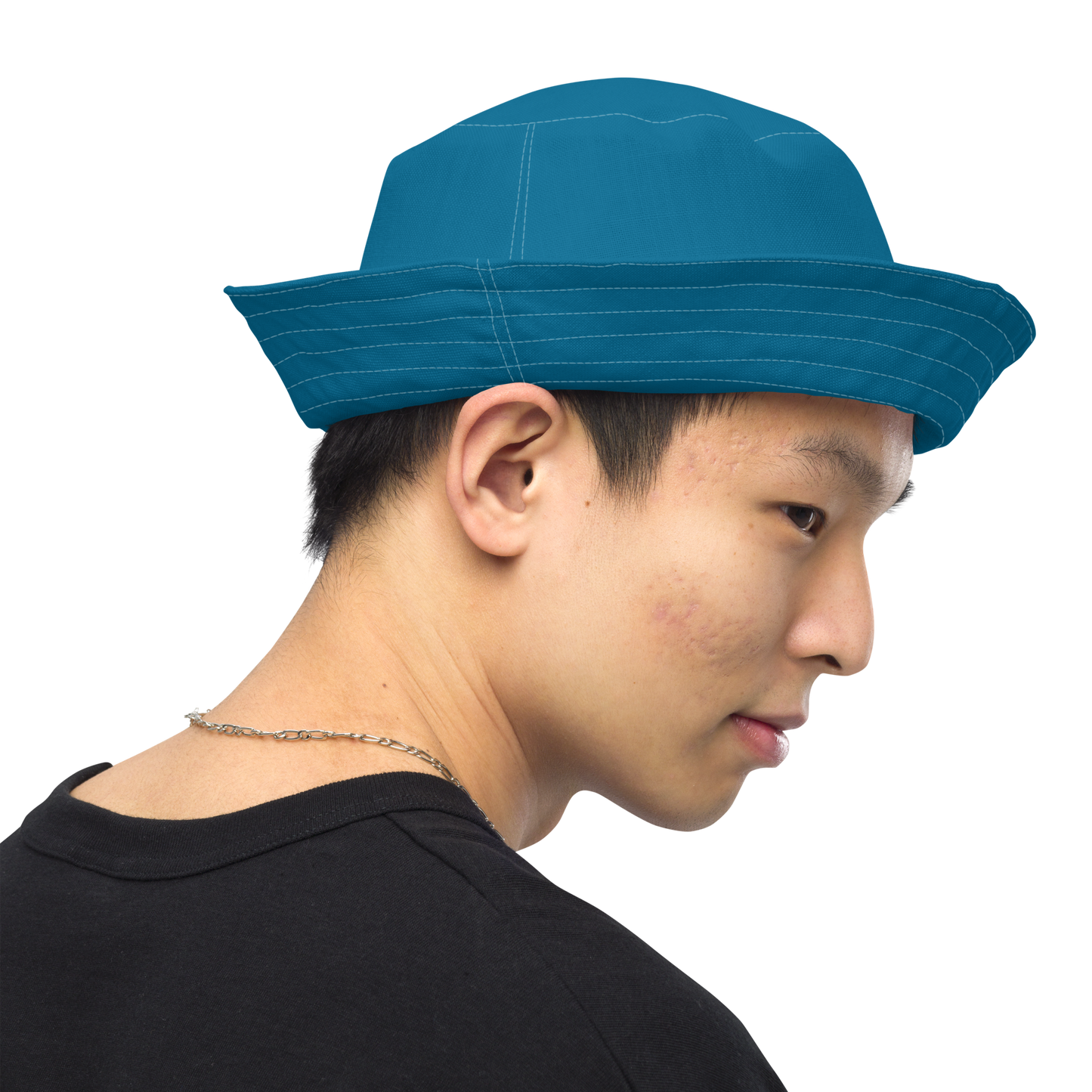 Michigan Upper Peninsula Bucket Hat (w/ UP Outline) | Reversible - Cerulean