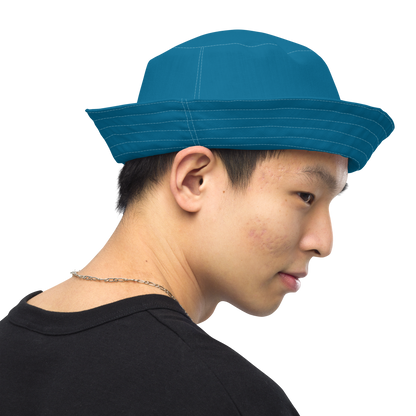 Michigan Upper Peninsula Bucket Hat (w/ UP Outline) | Reversible - Cerulean