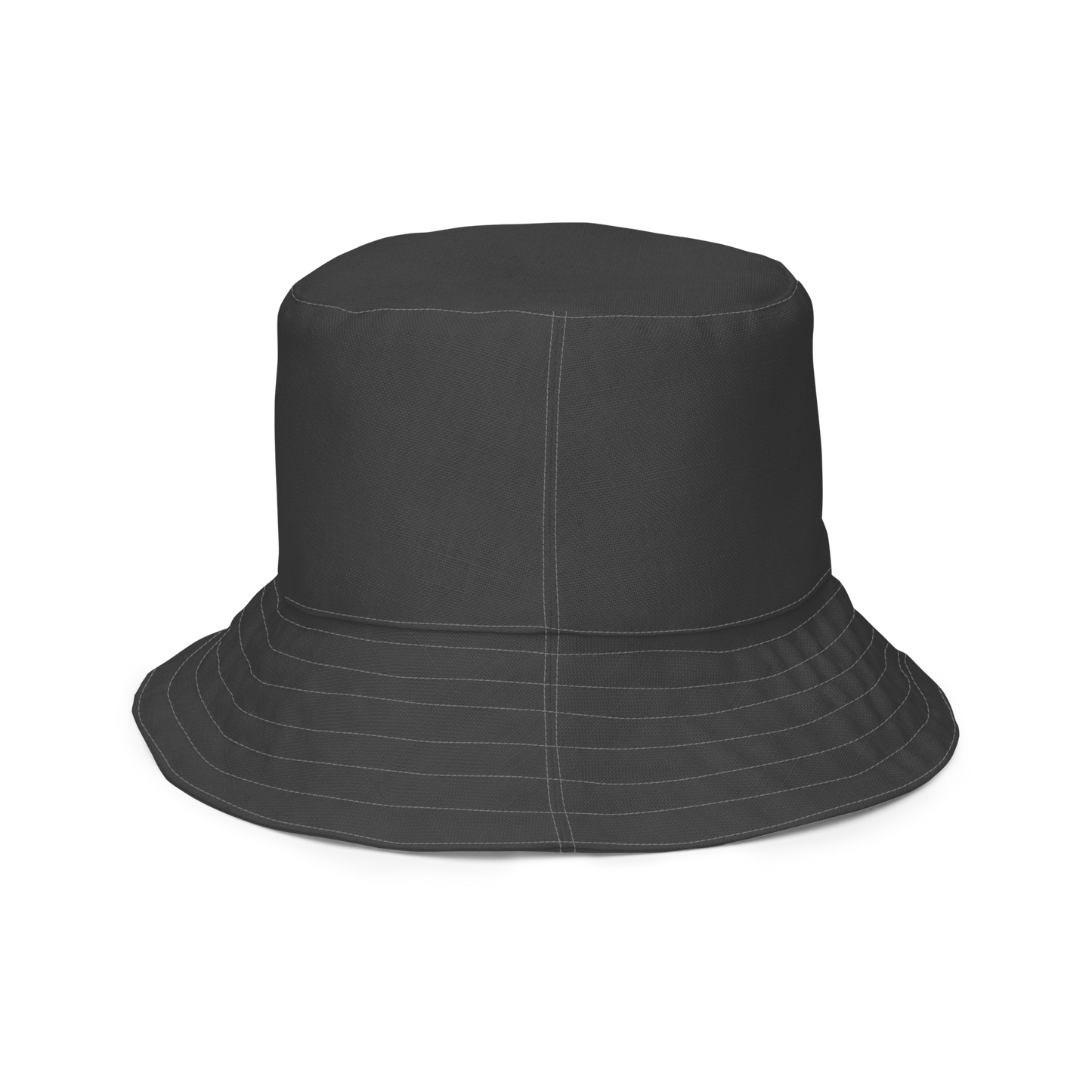 Michigan Upper Peninsula Bucket Hat (w/ UP Outline) | Reversible - Iron Ore Grey